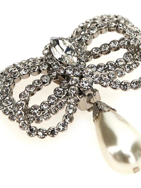 Alessandra Rich Bow earrings - Silver