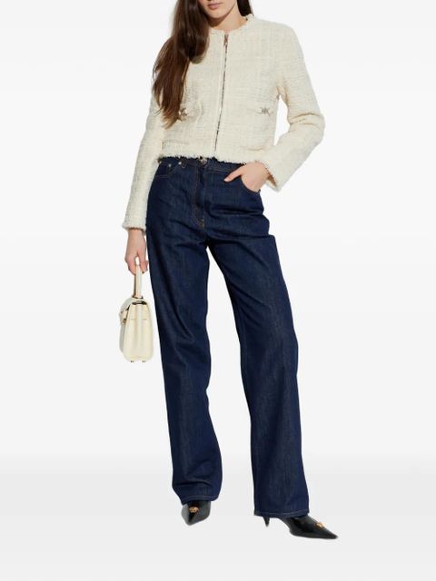 Versace cotton cardigan jacket - Neutrals