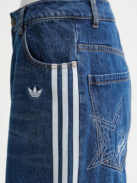 adidas Originals jeansy Baggy Gfx damskie high waist KC6278