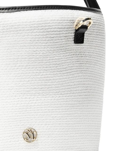Maison Michel Sharon hemp bucket bag - White