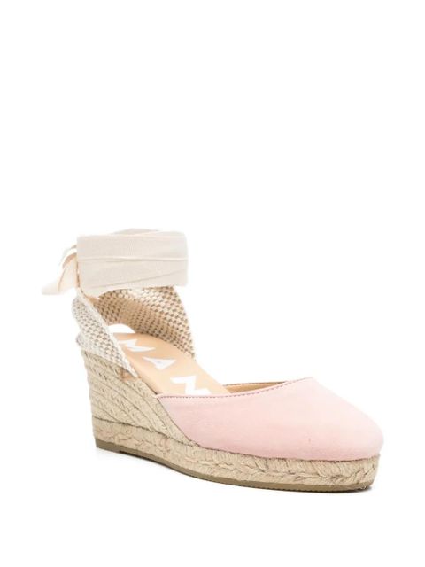 Manebi suede wedge espadrilles - Pink - zdjęcie produktu nr 2