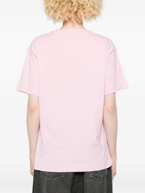 Moschino logo-detail T-shirt - Pink