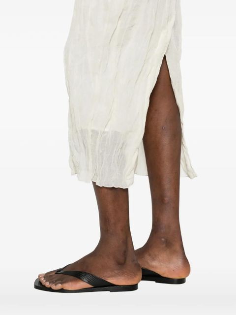 Róhe textured square-neck dress - Neutrals