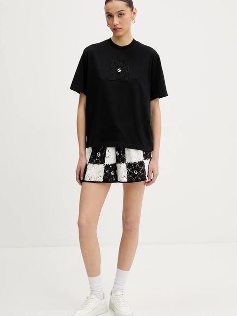 Karl Lagerfeld Jeans t-shirt bawełniany damski kolor czarny A2W17096 - zdjęcie produktu nr 2