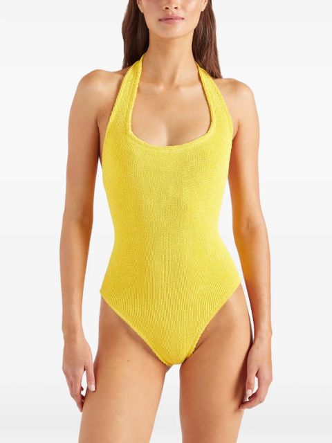 Hunza G Sandy halterneck swimsuit - Yellow