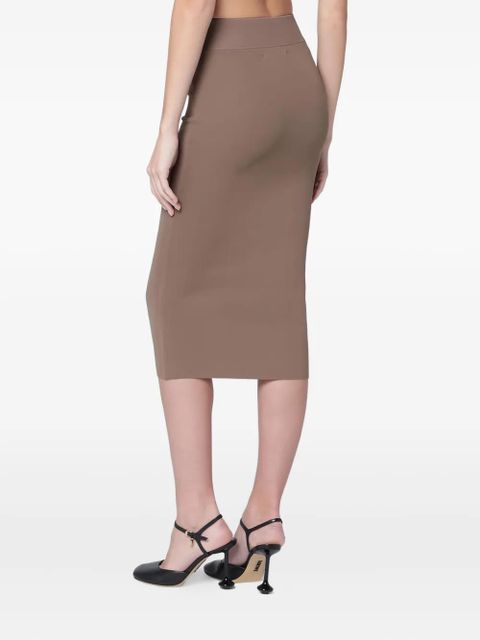 ENTIRE STUDIOS ribbed-knit pencil skirt - Brown