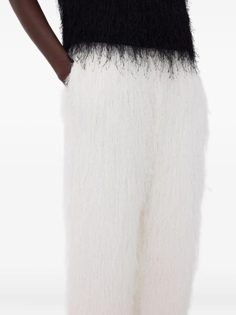 LouLou de Saison Reed fringed trousers - White