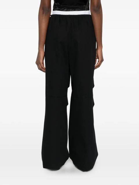 Alexander Wang logo-elastic pants - Black