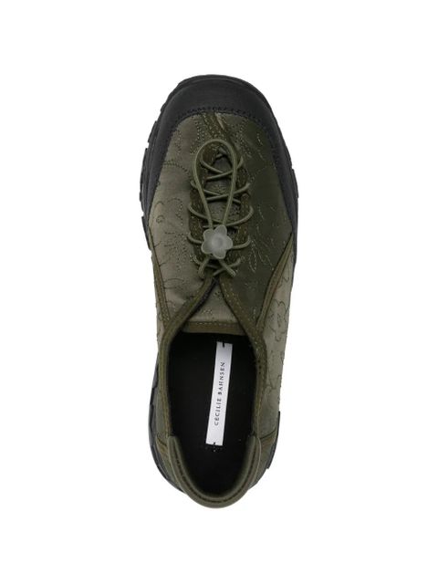 Cecilie Bahnsen Alina satin sneakers - Green
