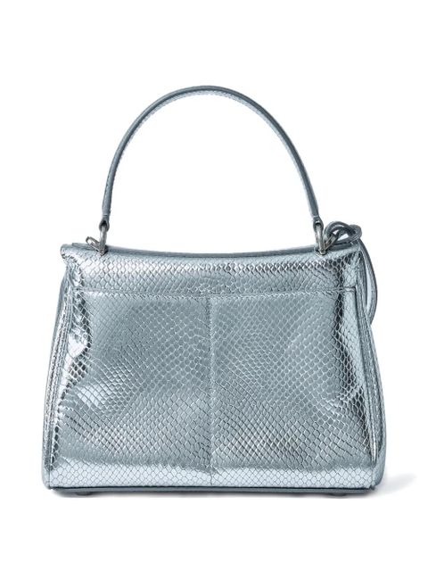 Balenciaga croc-embossed rodeo mini tote bag - Silver