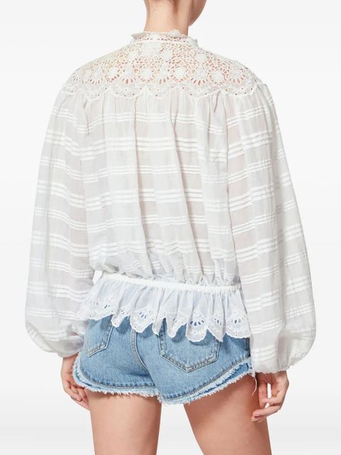 MARANT ÉTOILE Polly embroidered blouse - White