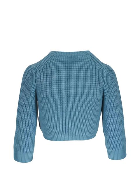 Michael Kors knitted cropped cardigan - Blue - zdjęcie produktu nr 2