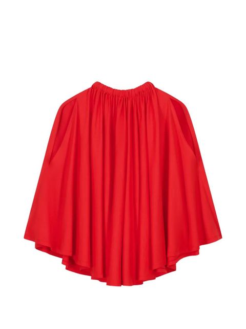 Coperni asymmetric draped blouse - Red