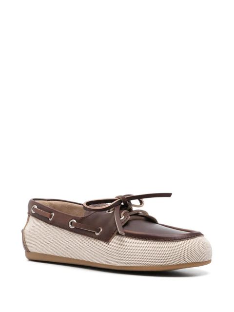 Miu Miu canvas loafers - Brown