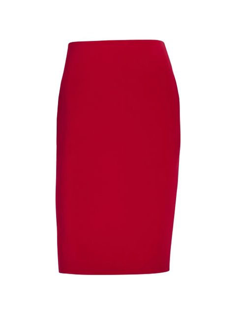Saint Laurent woven midi skirt - Red - zdjęcie produktu nr 1