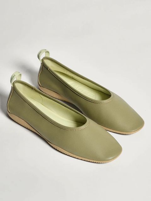 Hoff baleriny skórzane GARNIER kolor zielony 12540005 - zdjęcie produktu nr 2