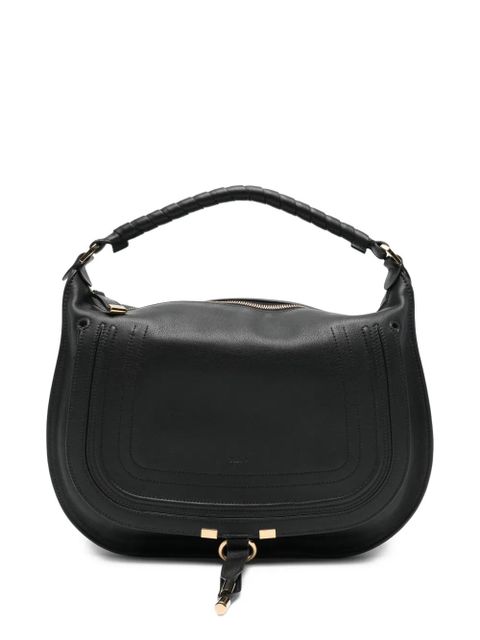 Chloé CHLOE MARCIE SLOUCH LEATHER HOBO BAG - Black - zdjęcie produktu nr 1