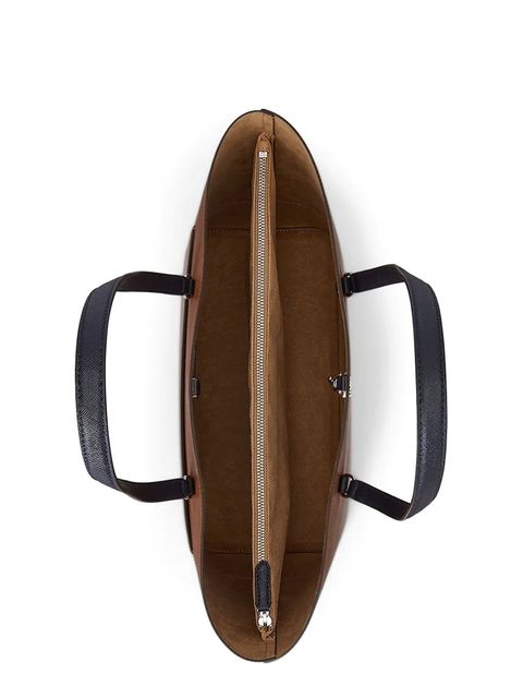 Lauren Ralph Lauren torebka skórzana kolor brązowy 431934896