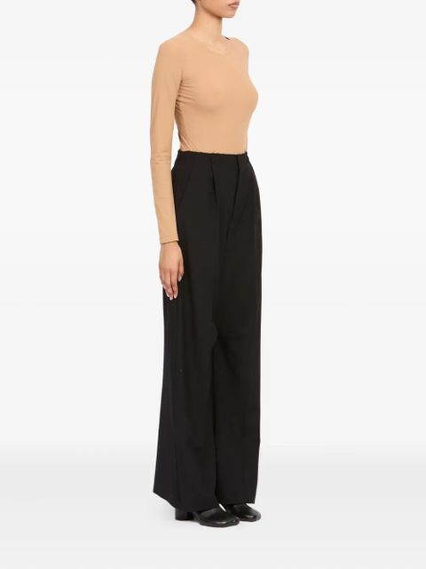 MM6 Maison Margiela frayed tailored trousers - Black