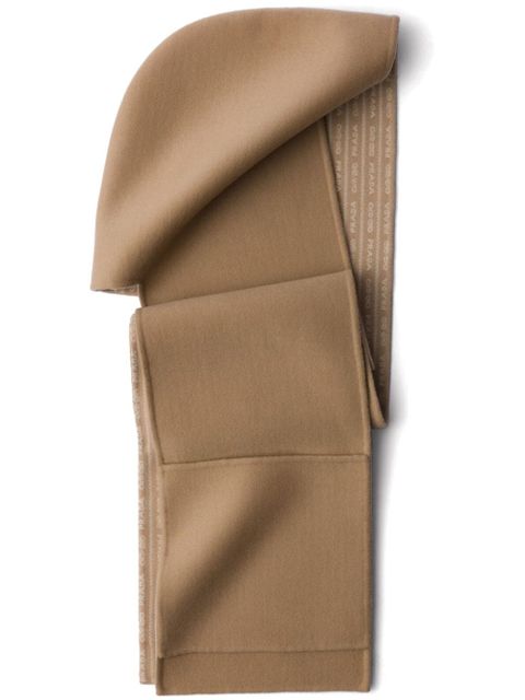 Prada hooded wool scarf - Brown - zdjęcie produktu nr 1