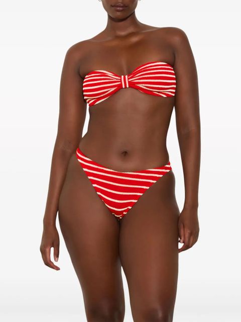 Hunza G Jean striped bikini - Red