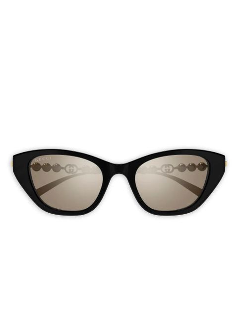 Gucci Eyewear GG1968S pearl cat-eye sunglasses - Black - zdjęcie produktu nr 1