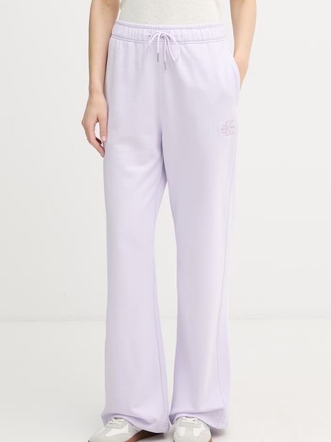 Calvin Klein Jeans spodnie dresowe damskie bawełniane - zdjęcie produktu nr 2