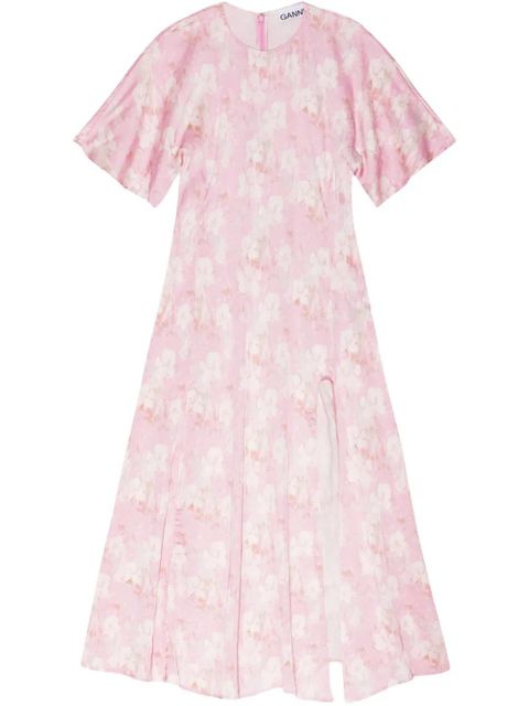 GANNI printed maxi dress - Pink - zdjęcie produktu nr 1