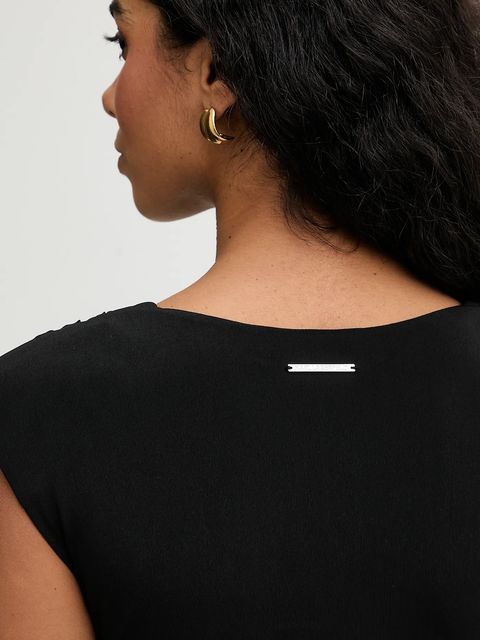 Karl Lagerfeld sukienka kolor czarny mini rozkloszowana B1W13030