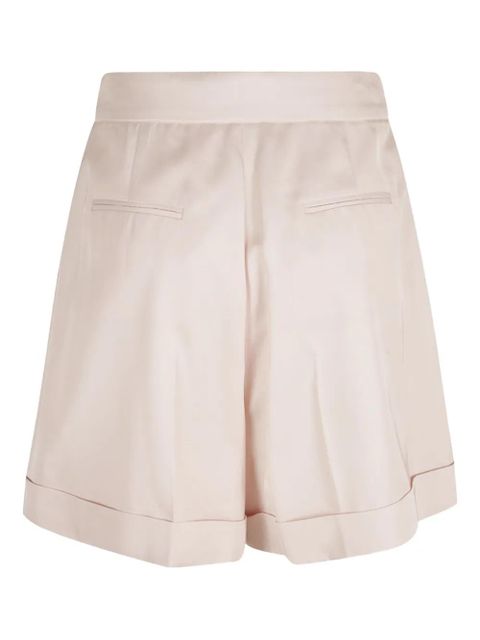 Alexander McQueen pleated cuffed-hem shorts - Neutrals