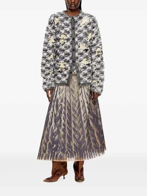Diesel printed tulle midi skirt - Grey - zdjęcie produktu nr 2