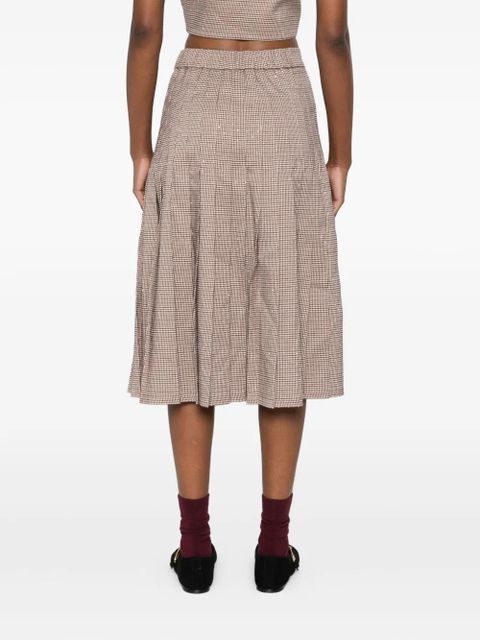 Maje pleated skirt - Brown
