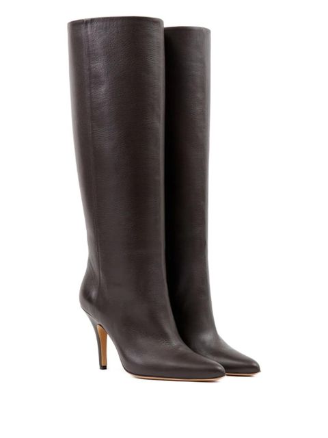 MM6 Maison Margiela knee-high heeled boots - Brown - zdjęcie produktu nr 2