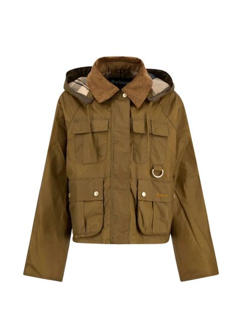 Barbour Liza corduroy-collar hooded jacket - Brown - zdjęcie produktu nr 1
