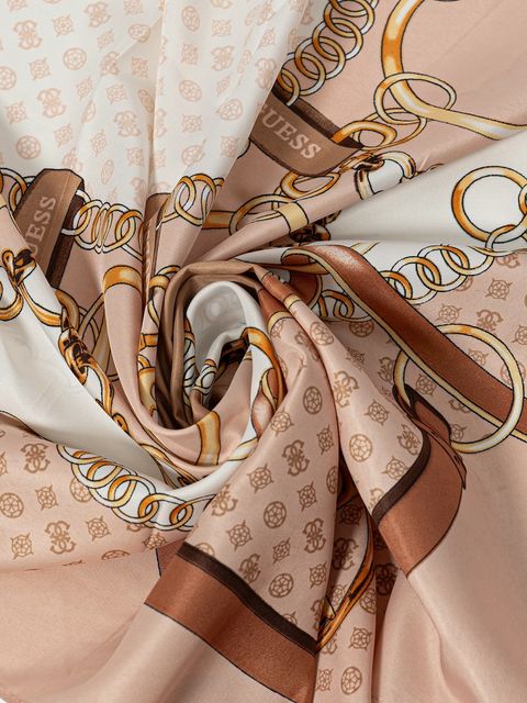 Guess chusta KEFIAH damska kolor beżowy wzorzysta AW5348 POL03 - zdjęcie produktu nr 2