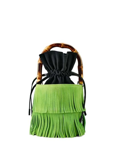Simon Miller Tiki fringe bucket bag - Green - zdjęcie produktu nr 1