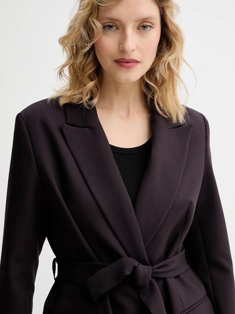 Answear.LAB marynarka kolor fioletowy jednorzędowa gładka