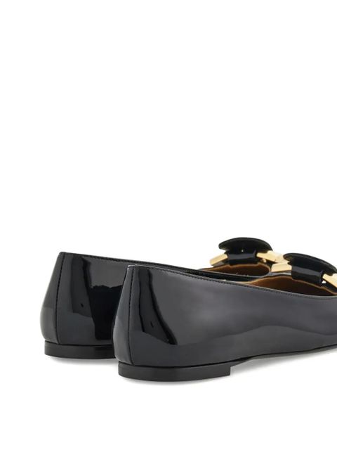 Ferragamo Gancini ballet flats - Black