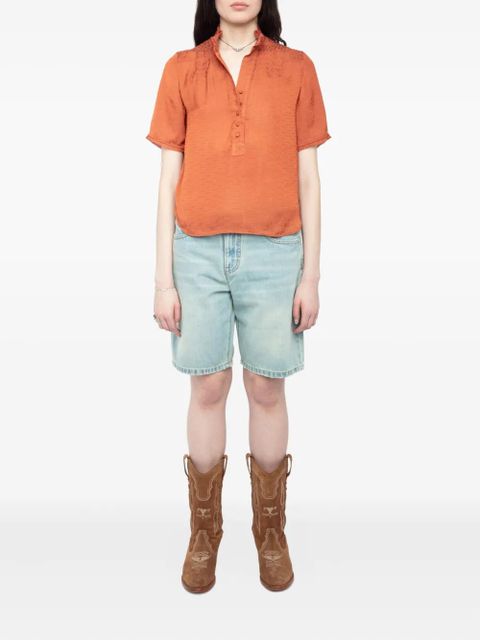 Zadig&Voltaire Topher satin blouse - Orange
