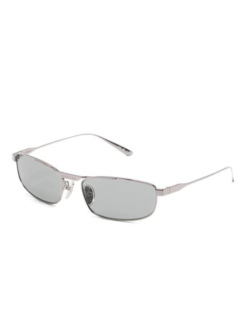 Balenciaga Eyewear logo-engraved rectangle-frame sunglasses - Silver - zdjęcie produktu nr 2