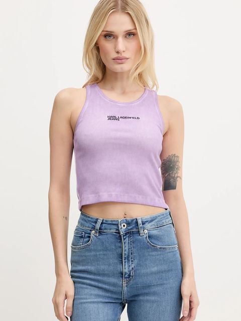 Karl Lagerfeld Jeans top damskie kolor fioletowy A3W17043 - zdjęcie produktu nr 1