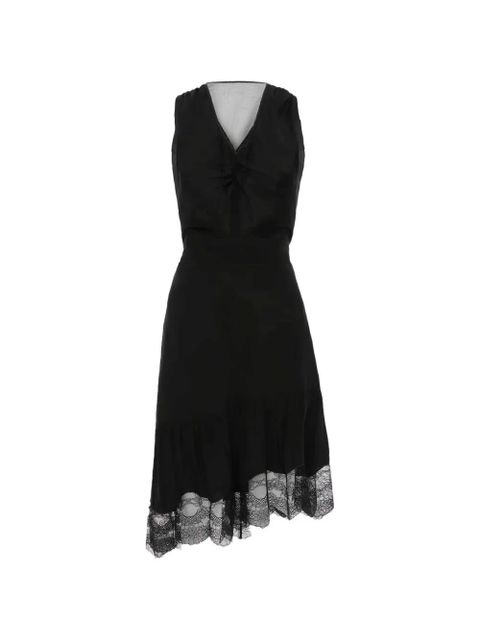 Victoria Beckham lace-trim mini dress - Black - zdjęcie produktu nr 1