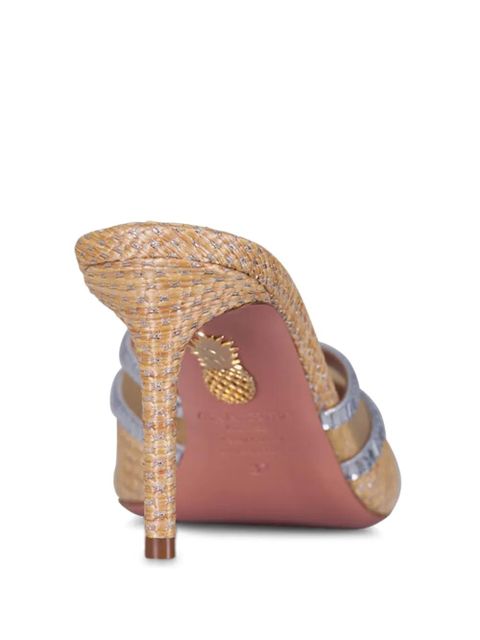 Aquazzura raffia embellishment sandals - Neutrals - zdjęcie produktu nr 2