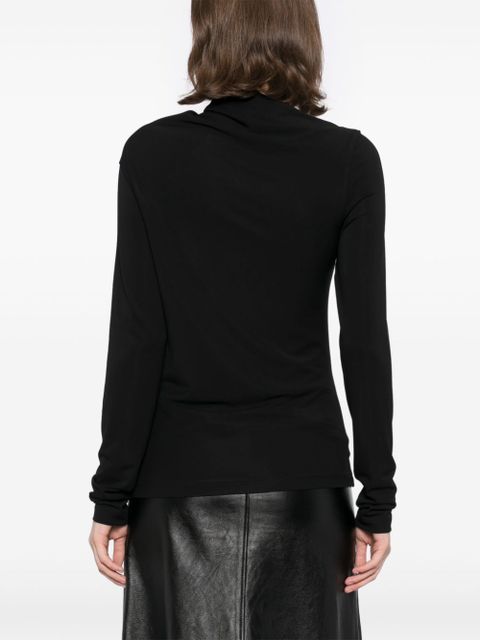 TOTEME draped jersey top - Black - zdjęcie produktu nr 2