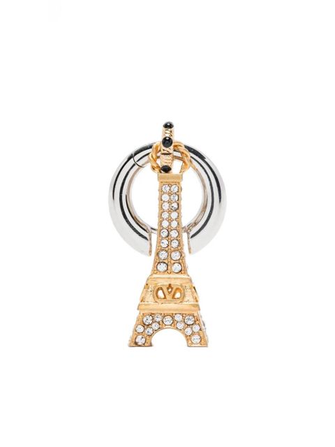 Valentino Garavani Eiffel Tower crystal-embellished earrings - Gold