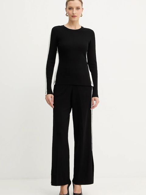 Elisabetta Franchi sweter damski kolor czarny lekki MK03S56E2