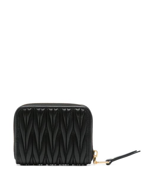 Miu Miu matelassé leather wallet - Black - zdjęcie produktu nr 2