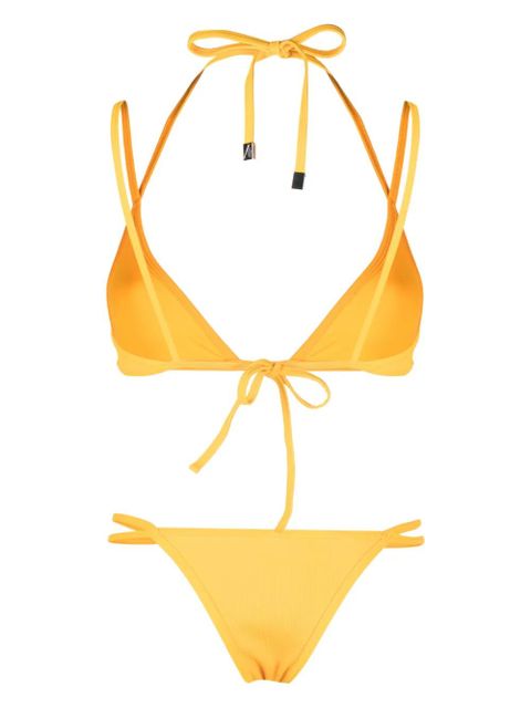 The Attico strappy triangle bikini set - Yellow - zdjęcie produktu nr 2