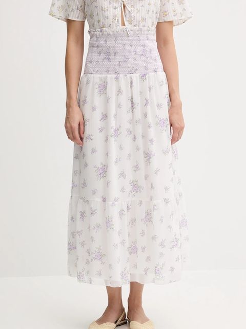 Pepe Jeans spódnica kolor biały maxi rozkloszowana PL901223 - zdjęcie produktu nr 1