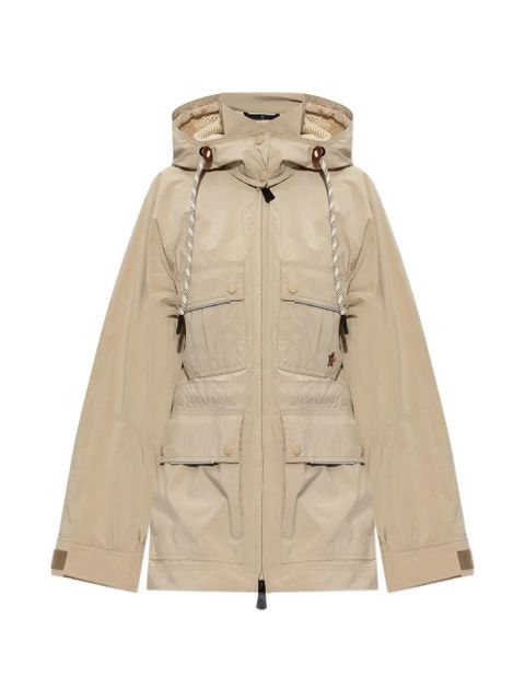 Moncler Grenoble Lerozel hooded multi-pocket zip-up acket - Neutrals - zdjęcie produktu nr 1
